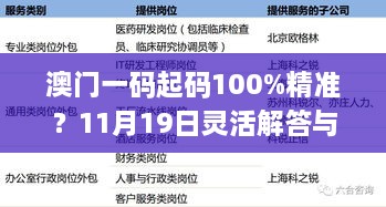 澳門一碼起碼100%精準？11月19日靈活解答與執(zhí)行詳情_FIN1.27.64強化版