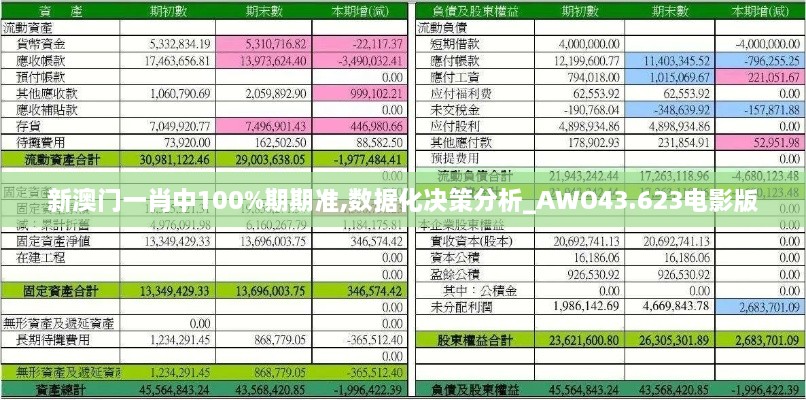 新澳門(mén)一肖中100%期期準(zhǔn),數(shù)據(jù)化決策分析_AWO43.623電影版