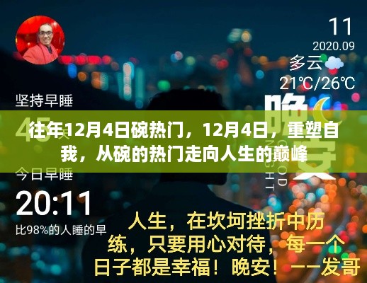 12月4日，從碗的熱門走向人生巔峰，重塑自我之旅
