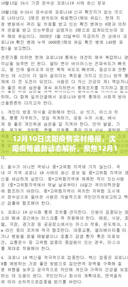 沈陽疫情最新動態(tài)解析，聚焦實(shí)時(shí)播報(bào)與個(gè)人觀點(diǎn)（12月10日更新）