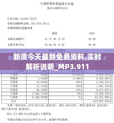 新澳今天最新免費(fèi)資料,實(shí)時解析說明_MP3.911