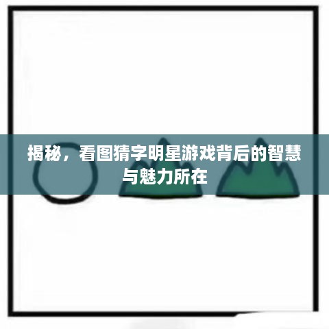 揭秘，看圖猜字明星游戲背后的智慧與魅力所在