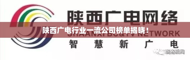 陜西廣電行業(yè)一流公司榜單揭曉！