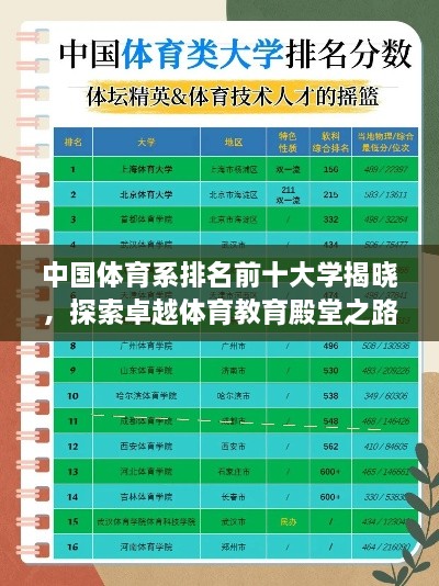 中國體育系排名前十大學(xué)揭曉，探索卓越體育教育殿堂之路