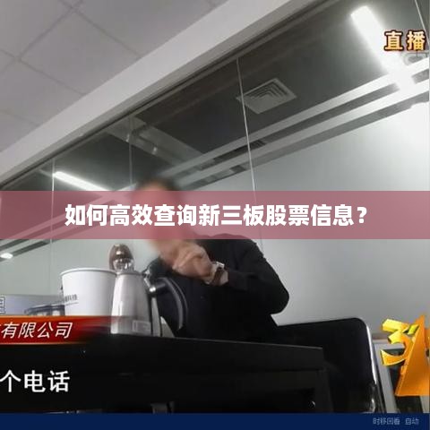 如何高效查詢新三板股票信息？
