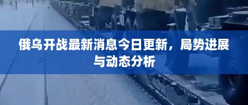 俄烏開戰(zhàn)最新消息今日更新，局勢進(jìn)展與動態(tài)分析
