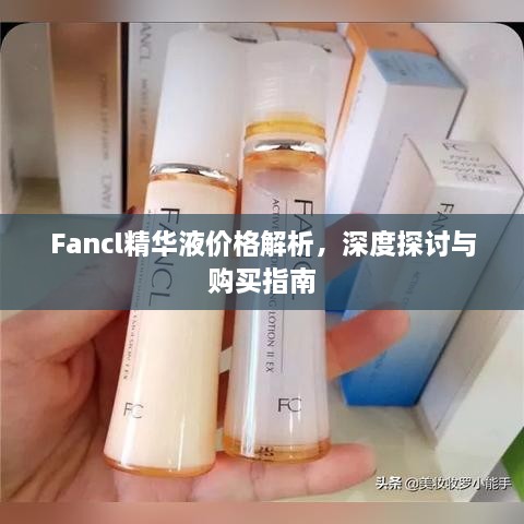 Fancl精華液價(jià)格解析，深度探討與購買指南