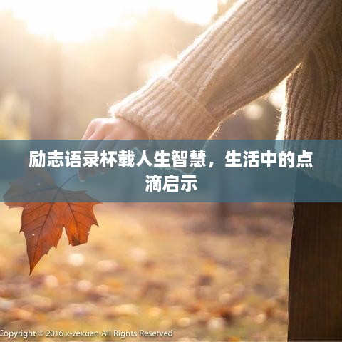 勵志語錄杯載人生智慧，生活中的點(diǎn)滴啟示